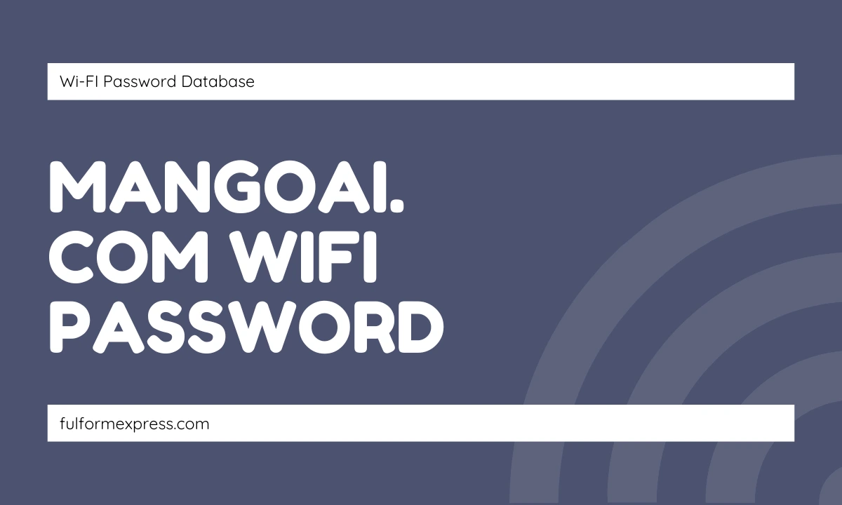 mangoai. com wifi password